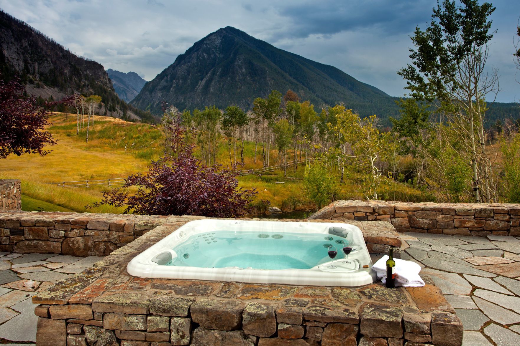 Hot tub with a view